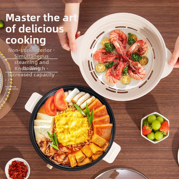 Fu xiaoguo Mudel F Kõigi funktsioonidega aurutamis-, praadimis- ja grillpott, mittekleepuv sisepõhi