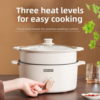 Fu xiaoguo Mudel F Kõigi funktsioonidega aurutamis-, praadimis- ja grillpott, mittekleepuv sisepõhi