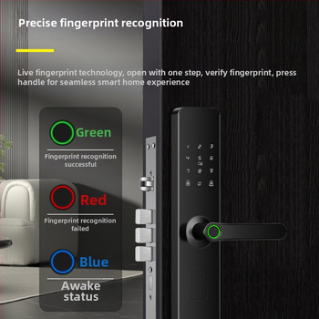 Nh3-5 Nutikas ukse-luku sõrjejälje lugeja – 100 sõrmejälje salvestus, 3 000 000 avamisi, skaneerimine <0,3 s, võltsitud tuvastamise kiirus 0,00001