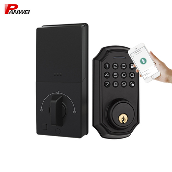 Умна Bluetooth ключалка за врати, цинков сплав, модел PE2-TY, тип числов, дебелина на заключващия прът 80, разстояние между пръчките 50