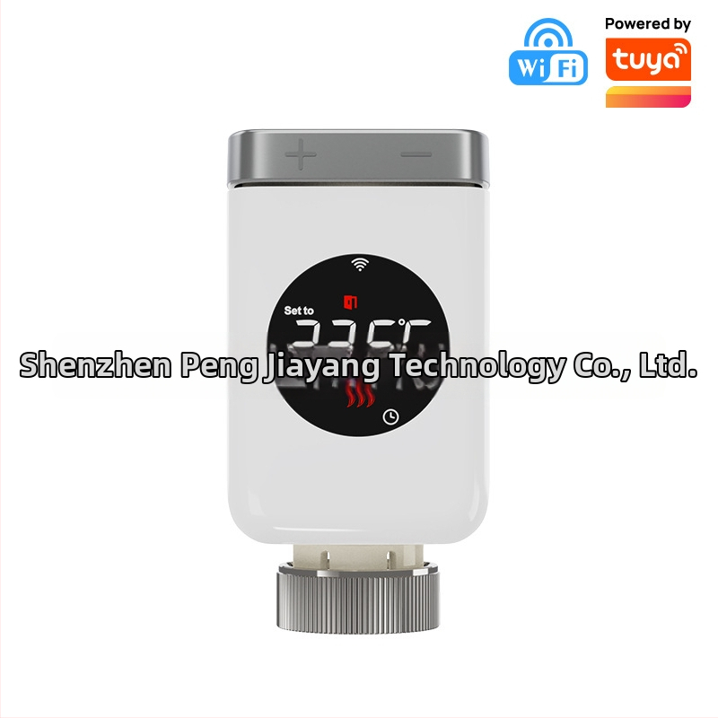 TRV801W Nutikas radiaatoriventil, Wi‑Fi, LED-digitaalne ekraan, DC 4.5V, toru paigaldus