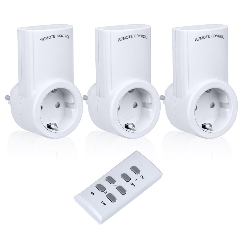 Европейски стандарт дистанционно управляван контакт с функция на учене, Eight Bar, CE, мед, 16A, 120V AC