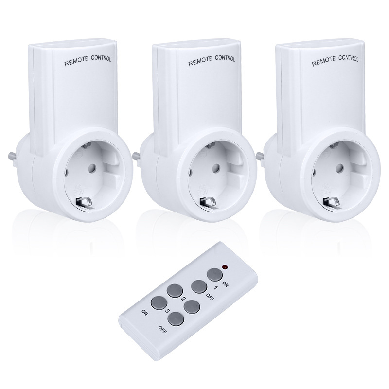 Европейски стандарт дистанционно управляван контакт с функция на учене, Eight Bar, CE, мед, 16A, 120V AC