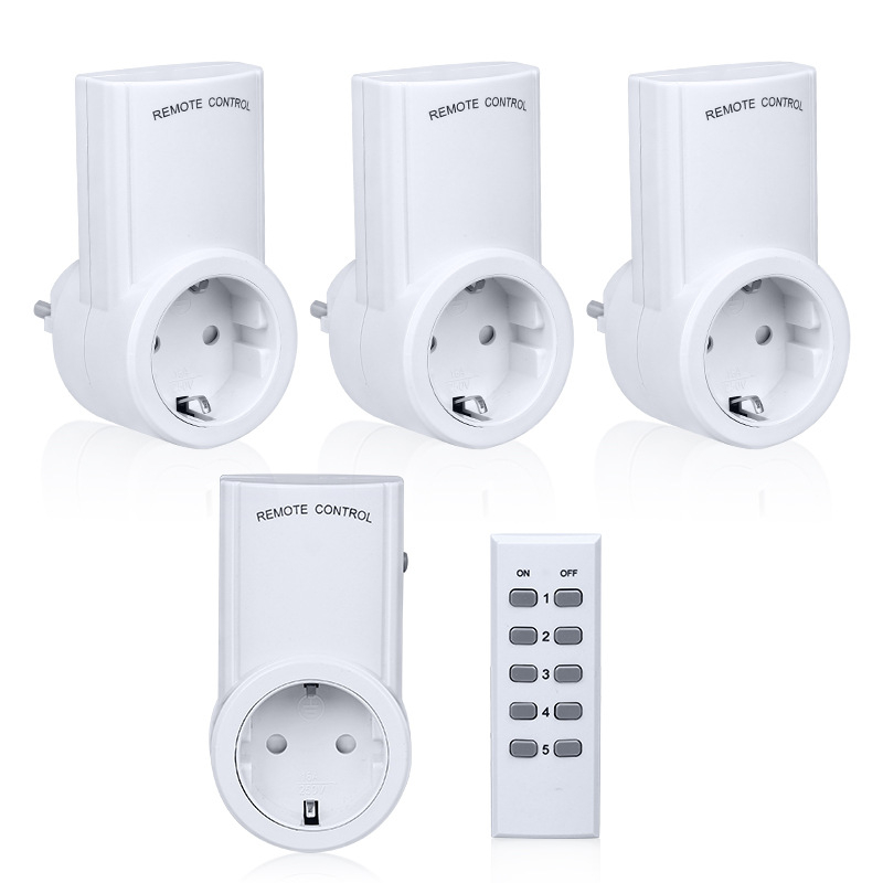 Европейски стандарт дистанционно управляван контакт с функция на учене, Eight Bar, CE, мед, 16A, 120V AC