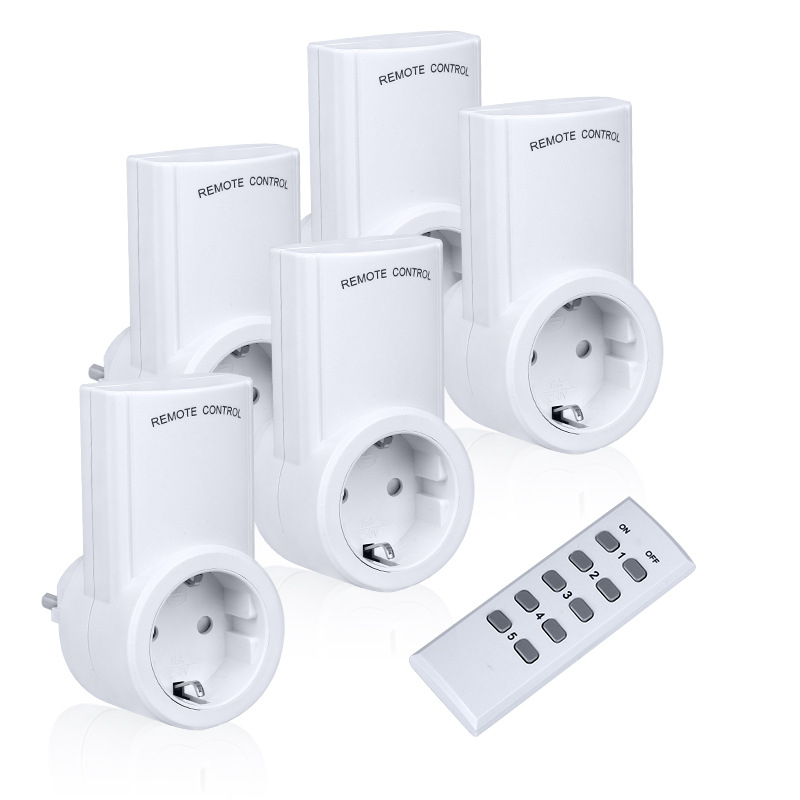 Европейски стандарт дистанционно управляван контакт с функция на учене, Eight Bar, CE, мед, 16A, 120V AC