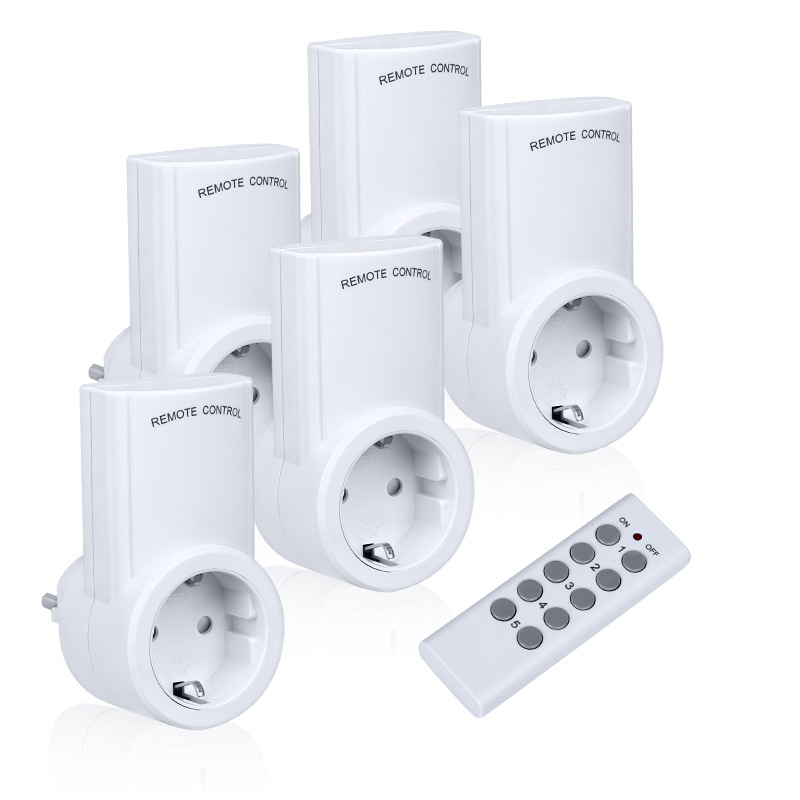 Европейски стандарт дистанционно управляван контакт с функция на учене, Eight Bar, CE, мед, 16A, 120V AC