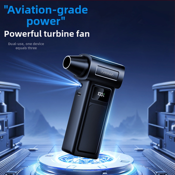 Käeshoitav ventilaator, 4 kiirust, brushless mootor, sisseehitatud aku 2000–4000 mAh, heli 36–45 dB