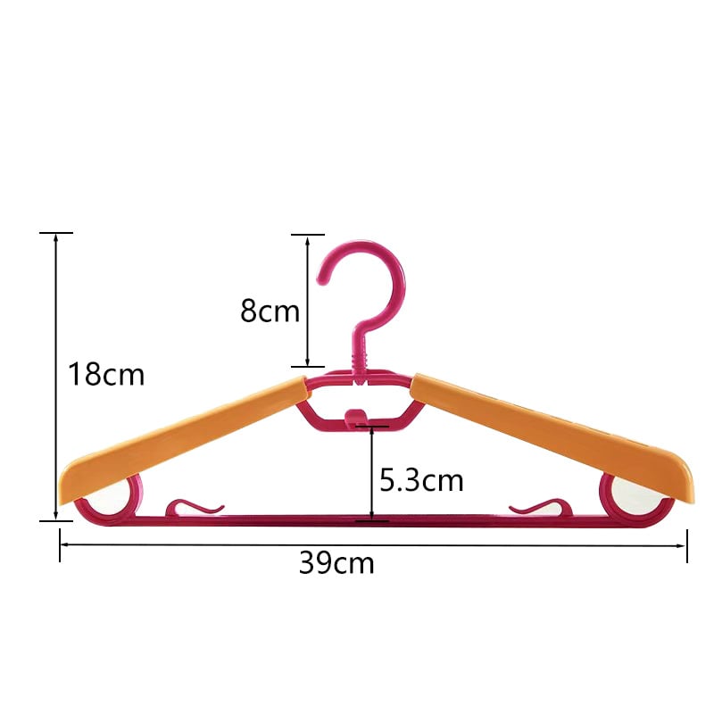 Разтегателна пластмасова закачалка за дрехи, нехлъзгаща се, без следи по раменете, тежка и здрава, за домашна употреба – за дрехи, панталони и връзки