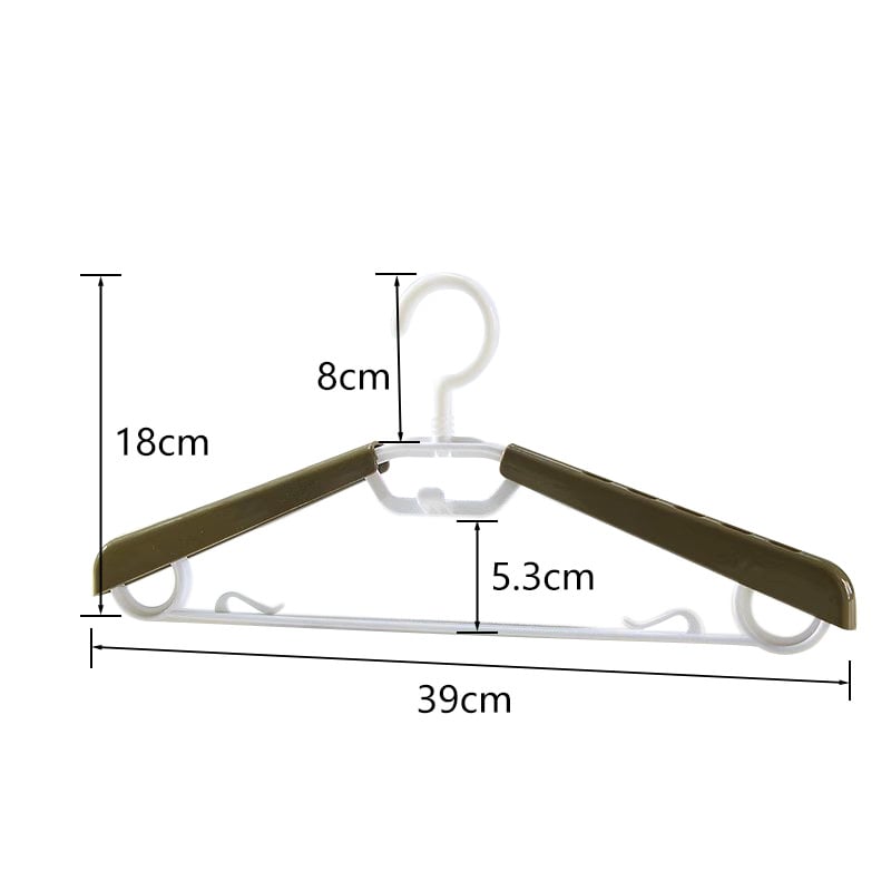Разтегателна пластмасова закачалка за дрехи, нехлъзгаща се, без следи по раменете, тежка и здрава, за домашна употреба – за дрехи, панталони и връзки