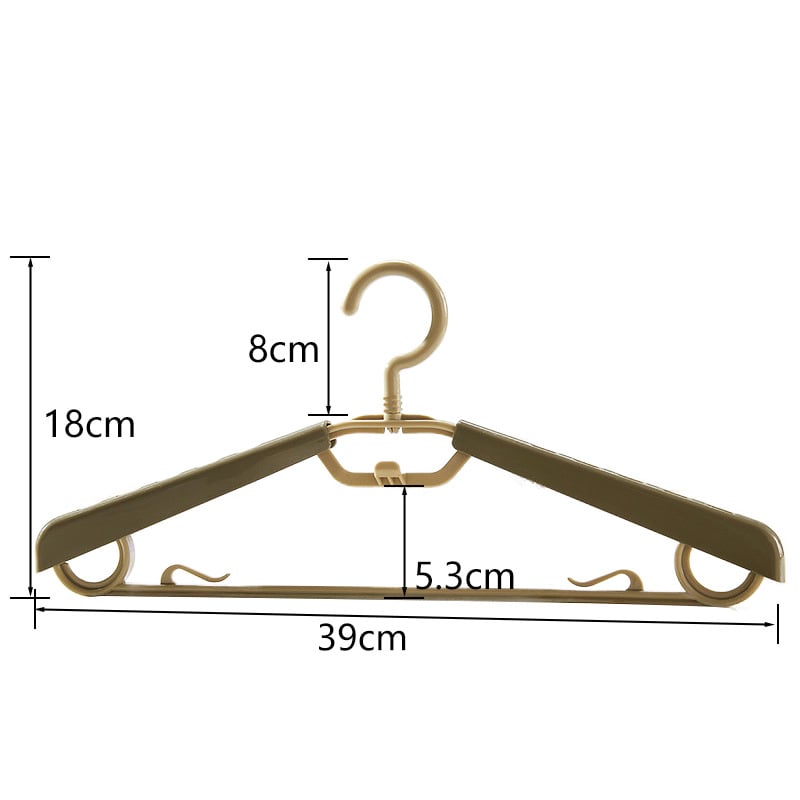 Разтегателна пластмасова закачалка за дрехи, нехлъзгаща се, без следи по раменете, тежка и здрава, за домашна употреба – за дрехи, панталони и връзки