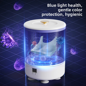 Mini veļas mašīna ar integrētu mazgāšanu un žāvēšanu, bezvadu portatīvs ierīce apģērbiem un zeķēm (Ry-002, 5V, 15W, USB uzlāde, <2 stundas)