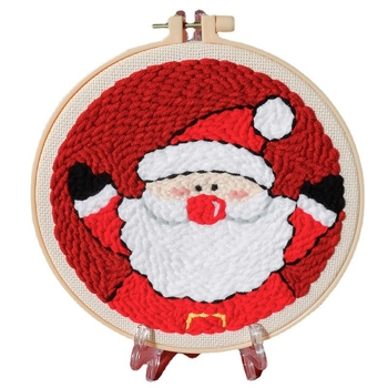 Комплект за кръстат бод върху ленено платно с анимационен мотив — Коледна серия, за хол и спалня