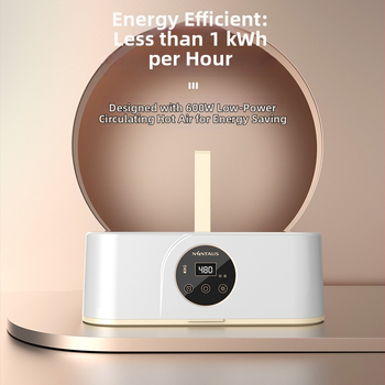 Jinzheng 021 Mehāniska drēbju žāvētājs, salokāms un pārnēsājams, USB/AC barošanas avots, 220V, 36W, Laika taimeris vairāk nekā 8 stundas