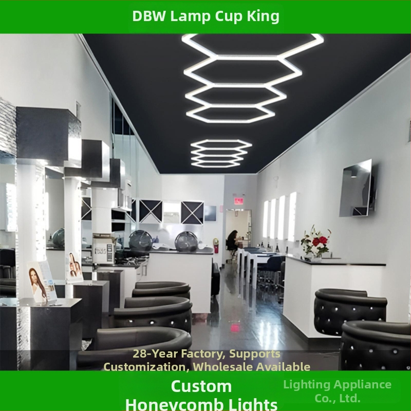 LED dekoratīvā gaisma, bez ēnas, energoefektīvs lusters, Honeycomb sērija HX-BCD-04 – 168W, 220V, 1600 lm, PF 0,8