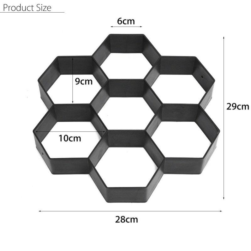Луксозна шестоъгълна форма за полагане на настилки, PP пластмаса