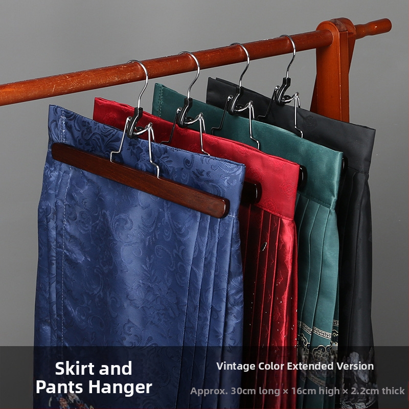 Puidust seeliku ja pükste klipp, mitte libisev, kortsudevastane, kohandatav