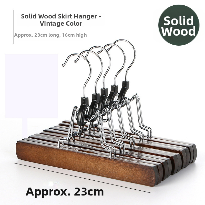 Puidust seeliku ja pükste klipp, mitte libisev, kortsudevastane, kohandatav