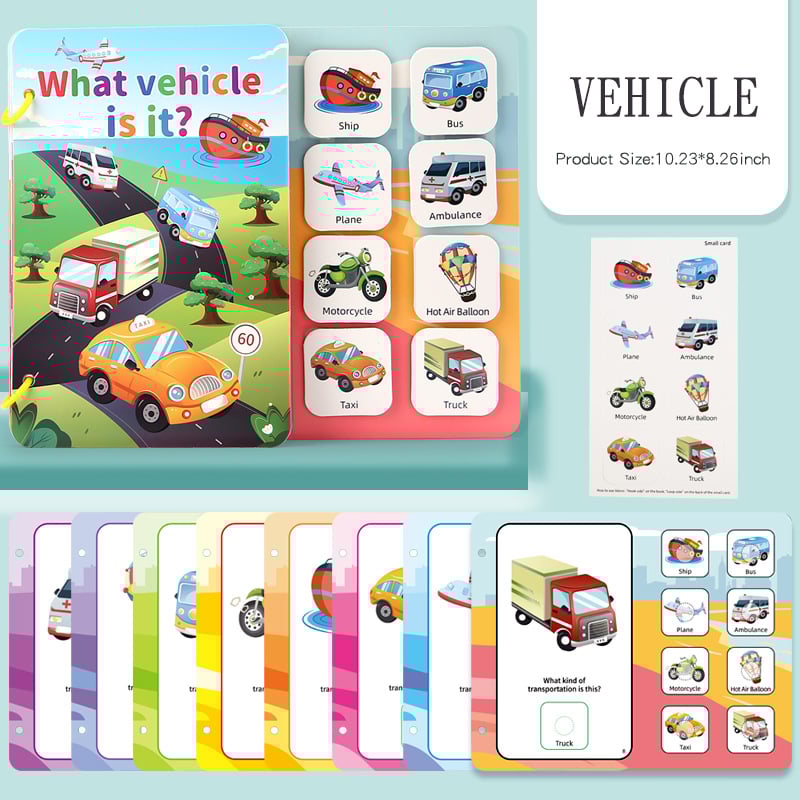 Montessori вдъхновена тиха книга с разкъсващи се страници, хартиено DIY занимателно за деца на 3–6 г., персонализирани опции