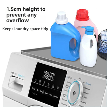 Silikoninis viršutinis kilimėlis skalbimo mašinai su saugojimo erdve — dulkių atsparumas ir vandeniui atsparumas, daugiafunkcinė apsauginė kilimėlis