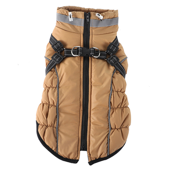 Кучешко палто от памук, водоустойчиво и подплатено с флийс, британски стил, марка Pippi dog, дрехи за домашни любимци