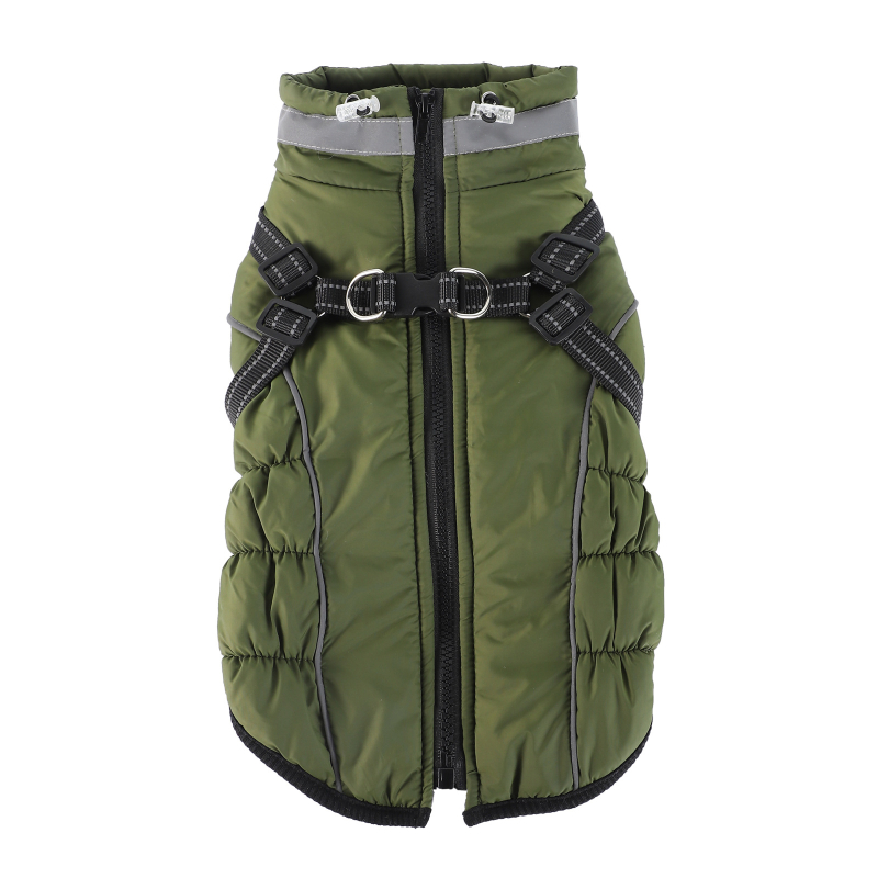 Кучешко палто от памук, водоустойчиво и подплатено с флийс, британски стил, марка Pippi dog, дрехи за домашни любимци