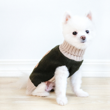 Пуловер за котки и кучета - дизайн на мечка, вълнен, свободен стил, унисекс