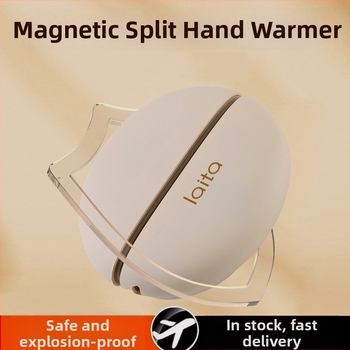 Magneetiline eraldatav USB käe soojendi, 5V, 22W, alumiiniumilehe soojusjaotus, sisseehitatud aku 2000–4000mAh, tööaeg 3–6 tundi