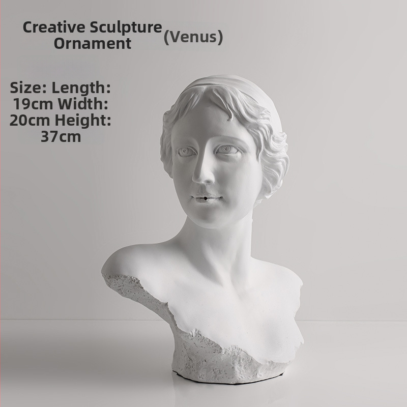 Behanmei Davidi skulptuur – Põhjamaine kerge luksus, resinist dekoratiivne figuur kodu jaoks, kartongpakend (Materjal: Resin; Kategooria: Loomad; Pakend: Kartonkpakend; Materjali tüüp: Plastik, Resin)