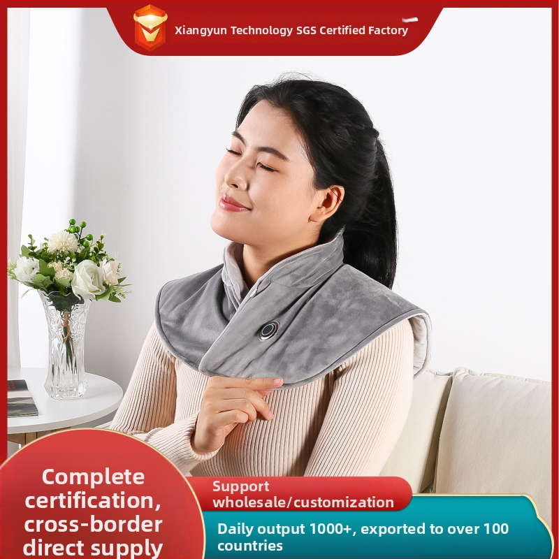 Elektrinis šilumos šalikėlis kaklui ir pečiams su nugaros atrama – 5V, 2A, temperatūros diapazonas 45–55°C, šildymo temperatūra 55°C, svoris 400 g