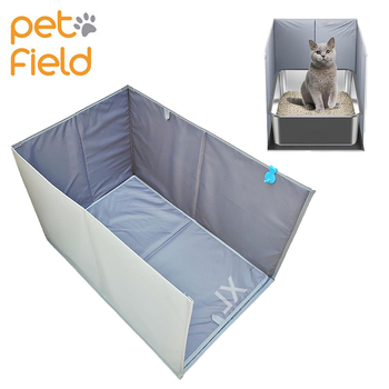 PETFIELD Covoraș PVC Pliabil pentru Pisici, Impermeabil, Anti-Strop pentru Lădița Deschisă