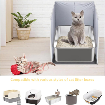 PETFIELD Kokkupandav PVC Kassitoaale Matt Avatud Kassitoale, Veekindel ja Splash-vastane