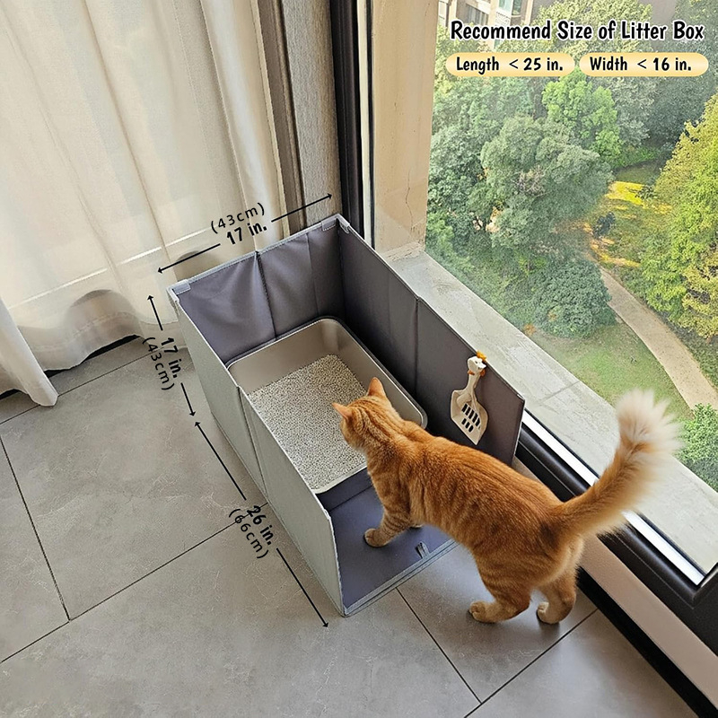 PETFIELD Covoraș PVC Pliabil pentru Pisici, Impermeabil, Anti-Strop pentru Lădița Deschisă