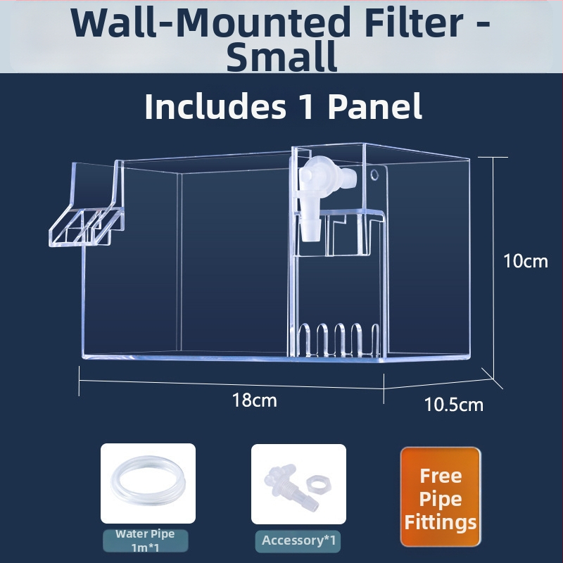 Seinaga akvaariumifilter, kolm ühes filtratsioonisüsteem, hapnikustamine ja kasulike bakterite tugi, vaikne töö, kaal 1 kg