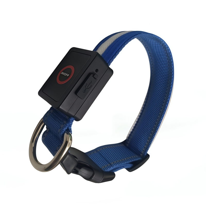 USB-laadimisega LED-valgustusega kaelarihm kassidele ja koertele, kõrge heledusega ja suure mahutavusega akuga