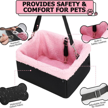 Koera autoistme booster metallraamiga, kahekordne (materjal: kangas)