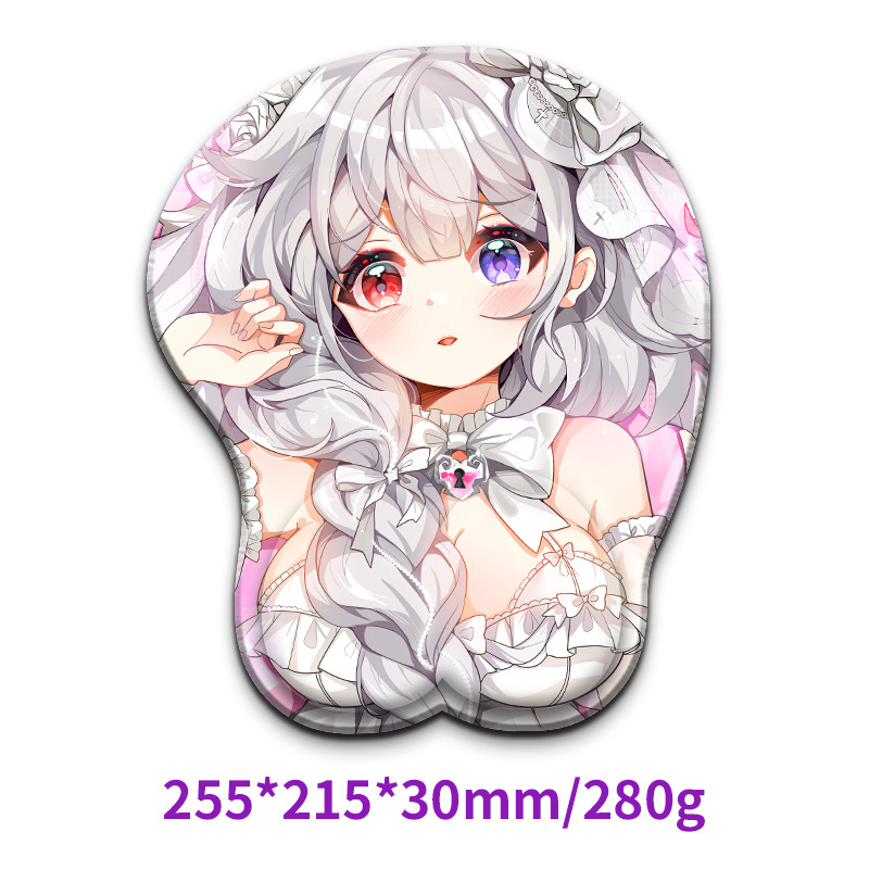 Bobo randme hiirepadja — naturaalne kumm, ühepoolne, karikatuuristiil, kuumtransferi tehnika, kohandatav logoga (OEM)