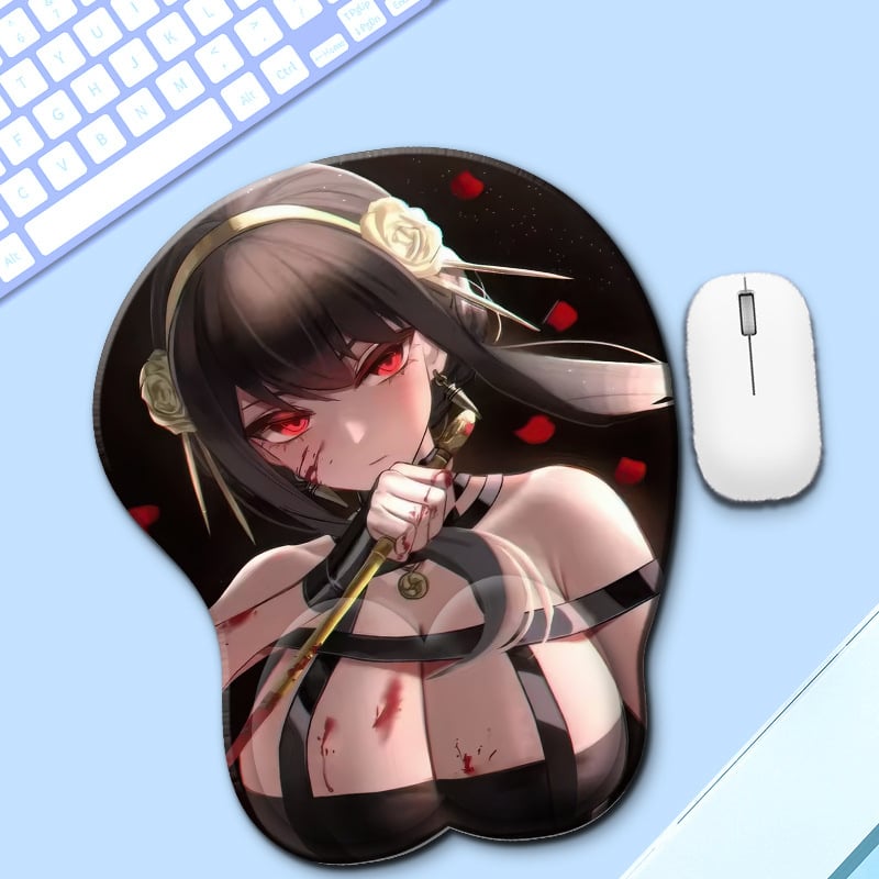 Bobo randme hiirepadja — naturaalne kumm, ühepoolne, karikatuuristiil, kuumtransferi tehnika, kohandatav logoga (OEM)