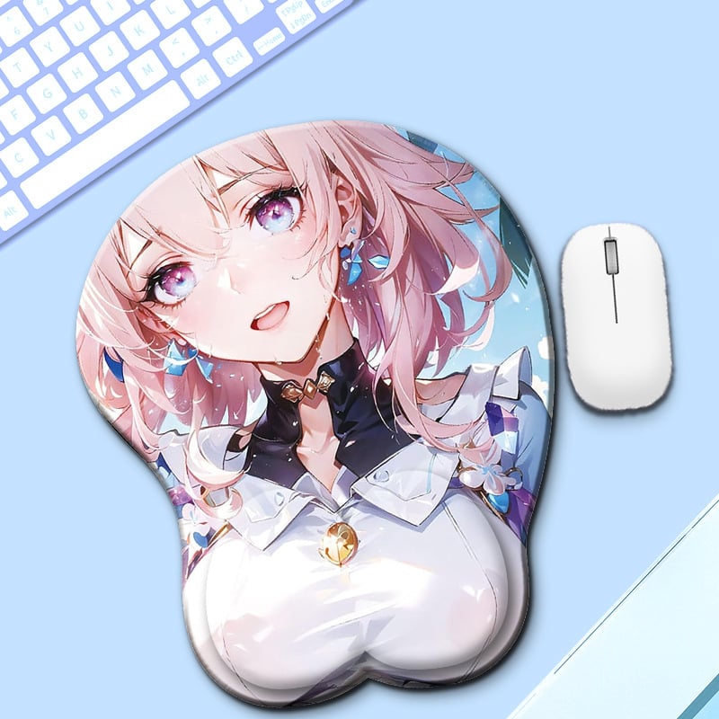 Bobo randme hiirepadja — naturaalne kumm, ühepoolne, karikatuuristiil, kuumtransferi tehnika, kohandatav logoga (OEM)