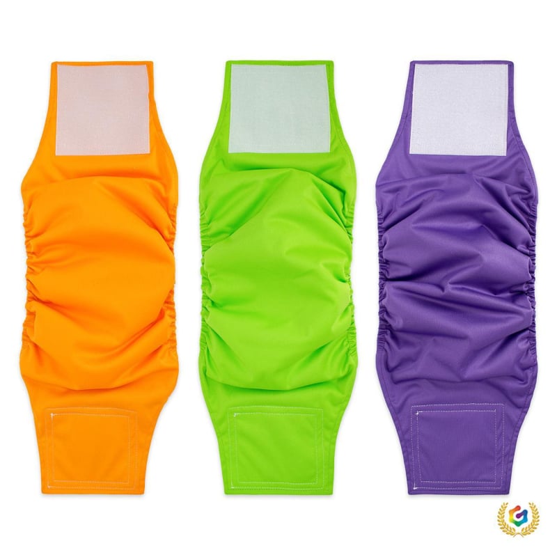 Кучешки санитарни панталони, полиестер, миещи се и повторно използваеми, унисекс