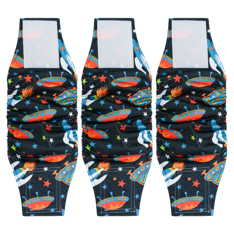 Кучешки санитарни панталони, полиестер, миещи се и повторно използваеми, унисекс