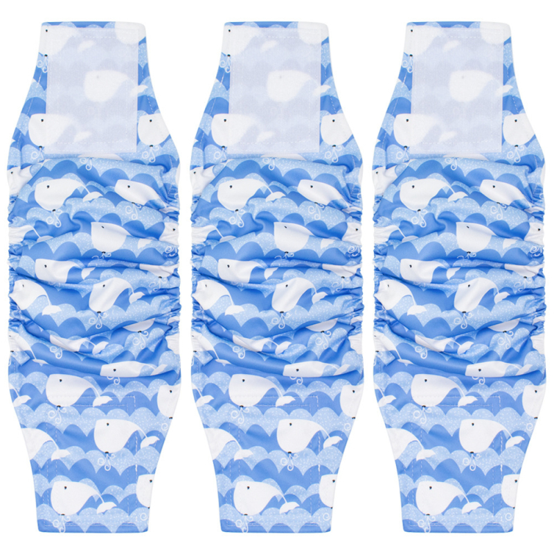 Кучешки санитарни панталони, полиестер, миещи се и повторно използваеми, унисекс