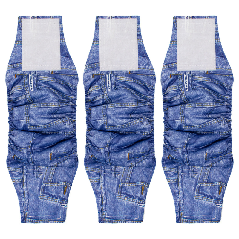 Кучешки санитарни панталони, полиестер, миещи се и повторно използваеми, унисекс