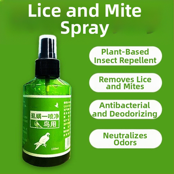 Linnu välise putukate pihusti – papagoidele ja võistluslindudele; tõrjub spalvu utisid, ērmeid ja parasiite.