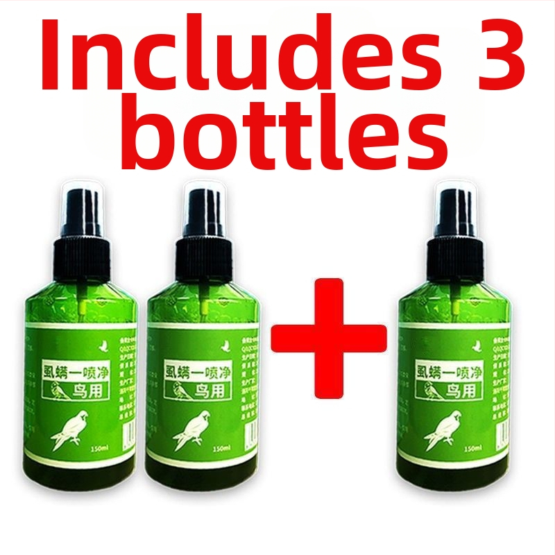 Linnu välise putukate pihusti – papagoidele ja võistluslindudele; tõrjub spalvu utisid, ērmeid ja parasiite.