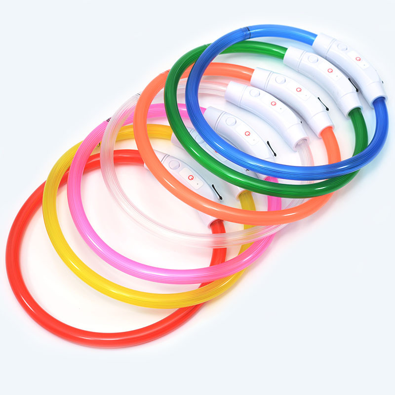 Valgustav koera kaelarihm – PVC, universaalne sobivus, igapäevane stiil, bränd Jinyao