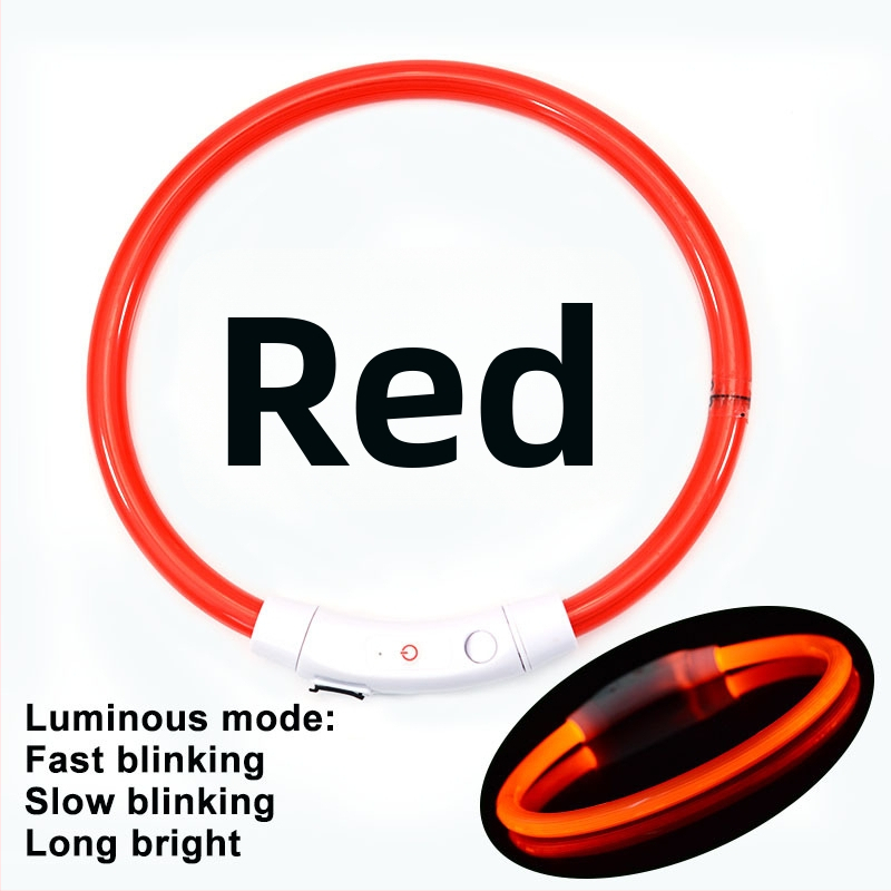 Valgustav koera kaelarihm – PVC, universaalne sobivus, igapäevane stiil, bränd Jinyao