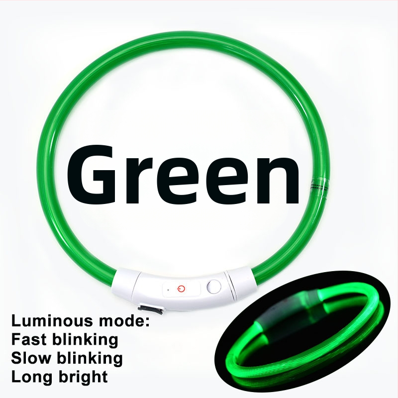 Valgustav koera kaelarihm – PVC, universaalne sobivus, igapäevane stiil, bränd Jinyao