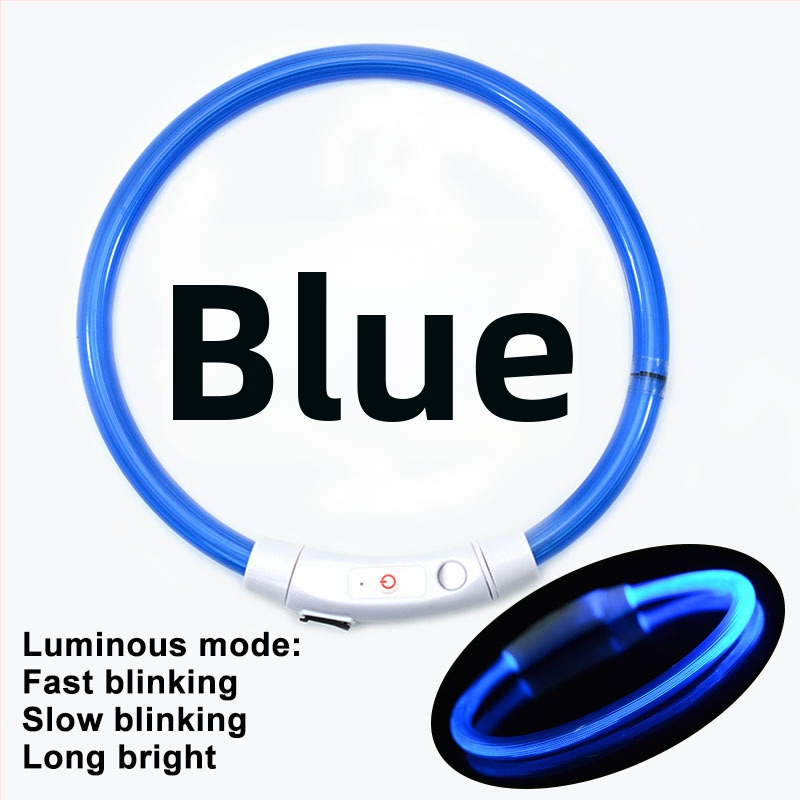 Valgustav koera kaelarihm – PVC, universaalne sobivus, igapäevane stiil, bränd Jinyao