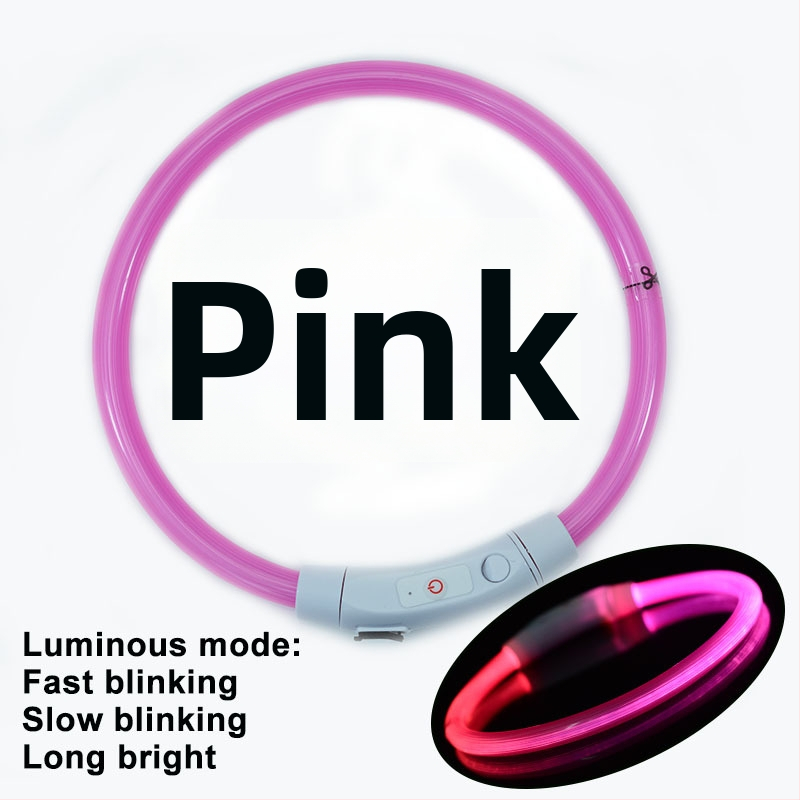 Valgustav koera kaelarihm – PVC, universaalne sobivus, igapäevane stiil, bränd Jinyao