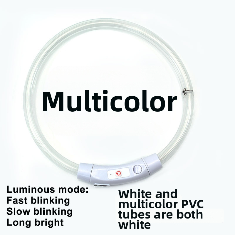 Valgustav koera kaelarihm – PVC, universaalne sobivus, igapäevane stiil, bränd Jinyao